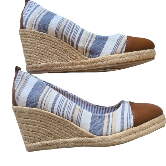 G.H. Bass & Co. Striped Kaitlyn Espadrilles Size 11 - Picture 6 of 8